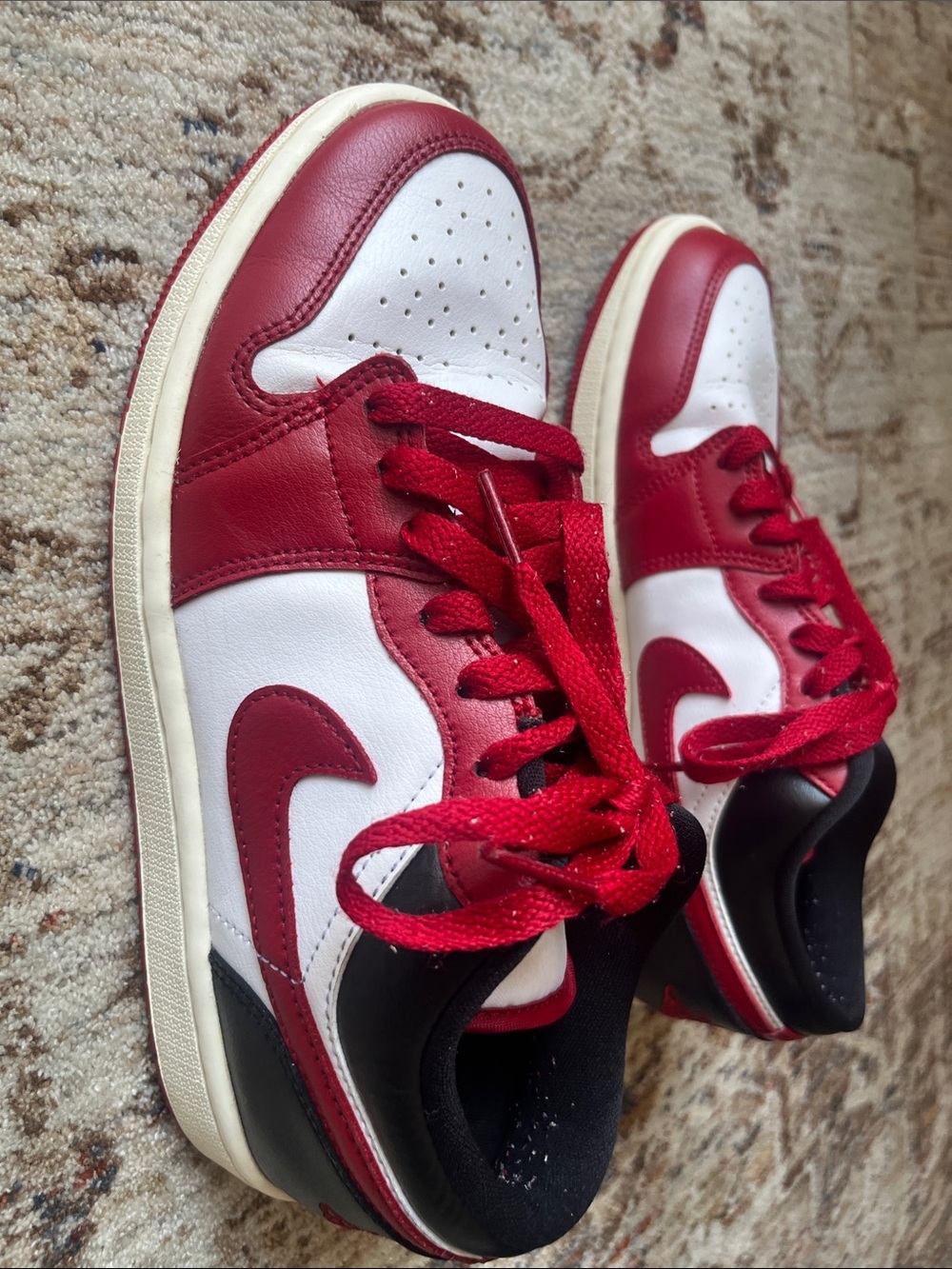 Jordan 1 Low Red White & Black dunks Sneakers